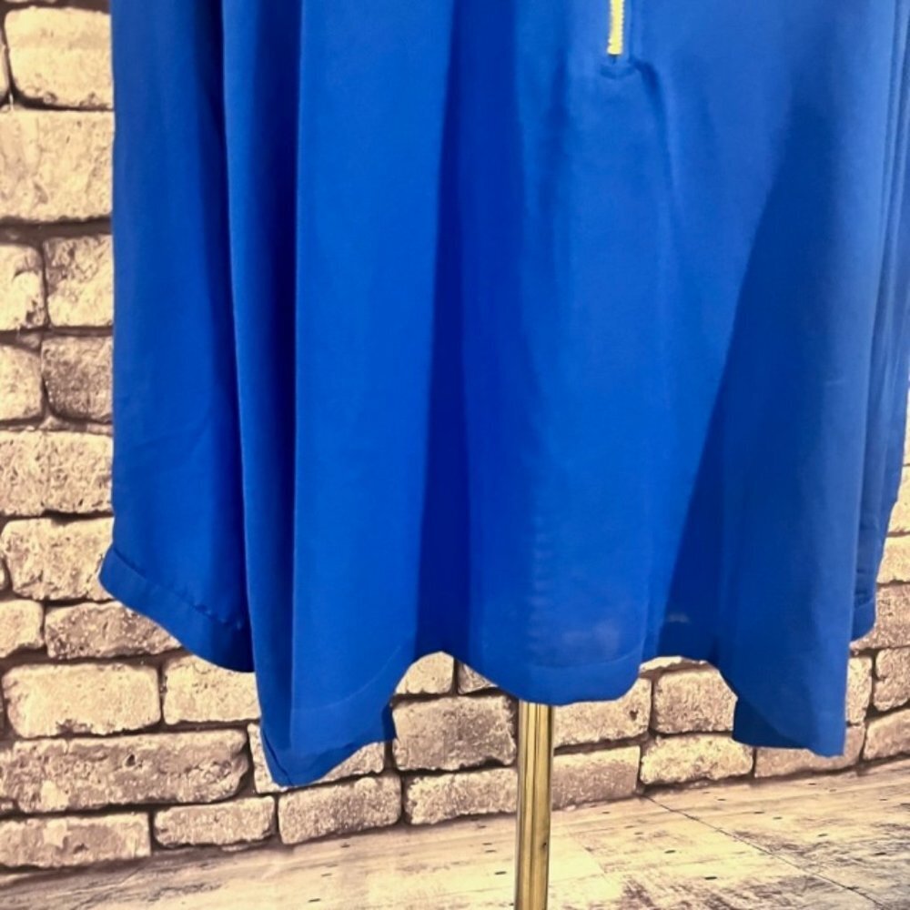 Tacera Blue Long Sleeve Blouse Size 3X - Picture 3 of 9